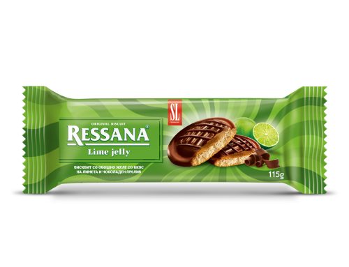 RESSANA Soft cocoa biscuit with orange jelly and chocolate topping 100g
