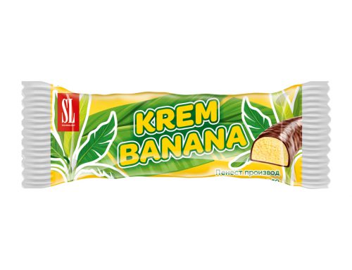 Крем Банана – пенест производ со вкус на банана прелиен со чоколадо