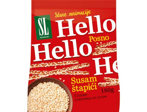 Хелло – солени стапчиња со сусам 180г