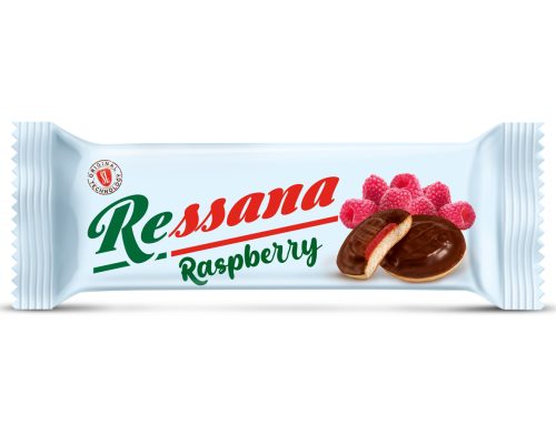 RESSANA Soft biscuit with raspberry jelly and chocolate topping 105g